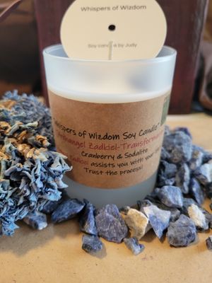 Judy&#39;s Soy Candle -Archangel Zadkiel (Cranberry)