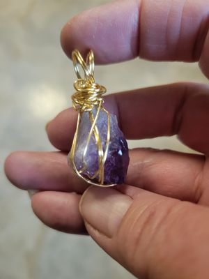 Pendant Amethyst Chunk(that color!!)  - Created by Judy