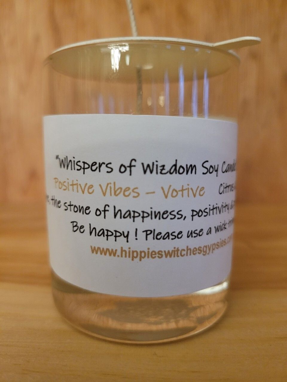Judy&#39;s Soy Candle -VOTIVE SIZE Positive Vibes