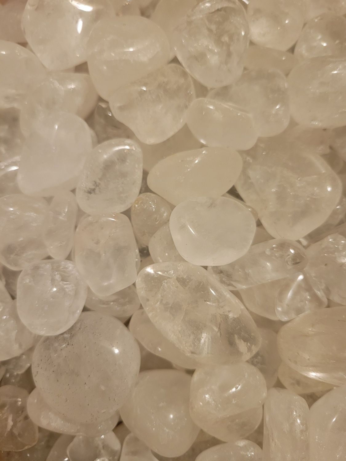 Crystal/Stone Individual Tumbled Clear Quartz  (one piece) chosen for you