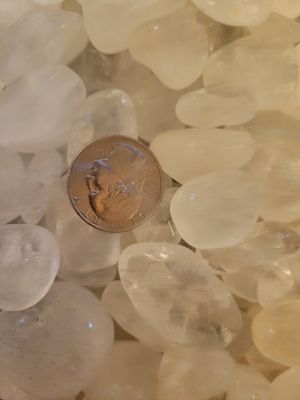 Crystal/Stone Individual Tumbled Clear Quartz  (one piece) chosen for you