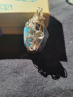 Pendant Blue Nakaurite - Created by Judy