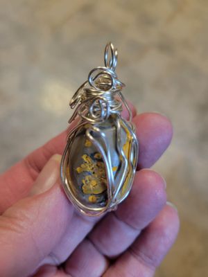 Pendant Bumblebee Jasper - Created by Judy