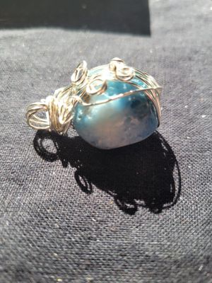 Pendant Blue Nakaurite - Created by Judy WAS$55