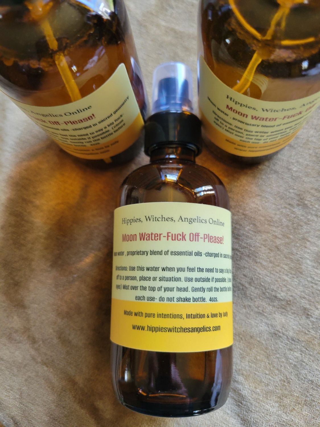 Judy&#39;s Moon Water- Fuck-Off PLEASE- 4oz glass bottle