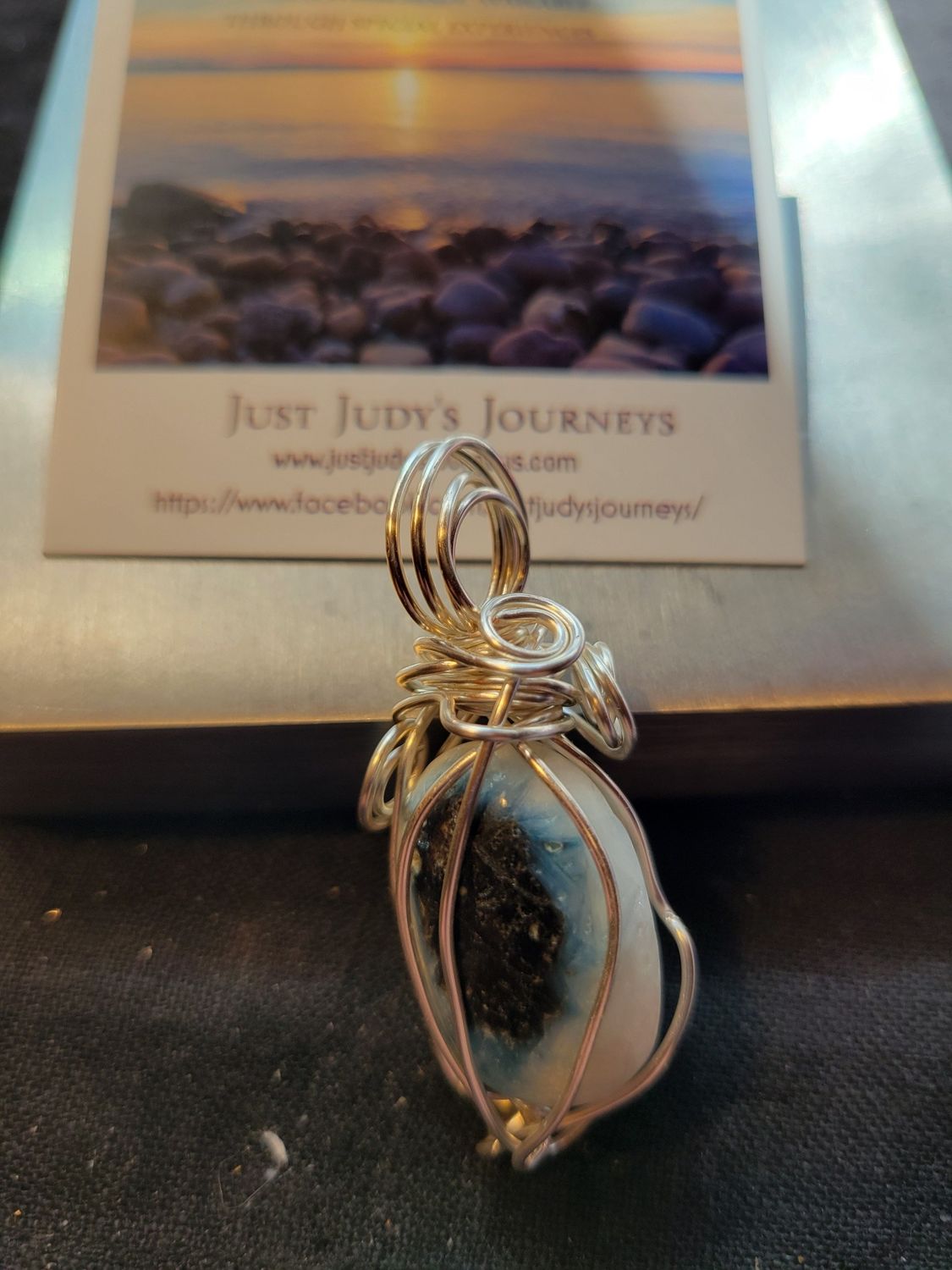 Pendant Blue Nakaurite - Created by Judy