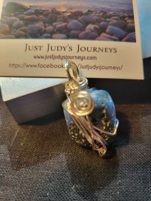 Pendant Blue Nakaurite - Created by Judy