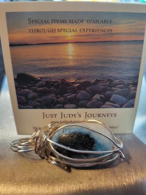 Pendant Blue Nakaurite - Created by JudyWAS$65