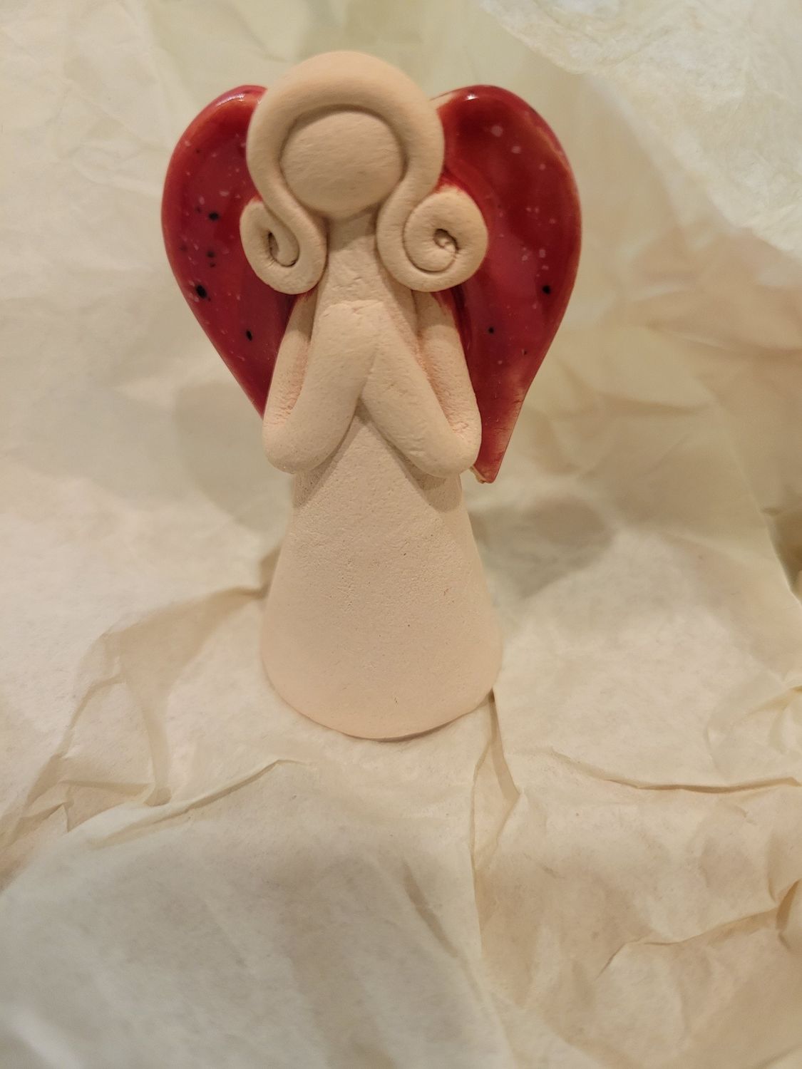 Angel-Clay -made in Bratislava-Slovakia (red)