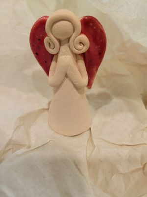 Angel-Clay -made in Bratislava-Slovakia (red)