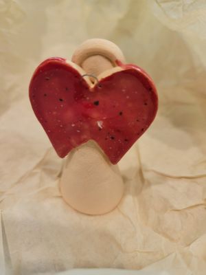 Angel-Clay -made in Bratislava-Slovakia (red)