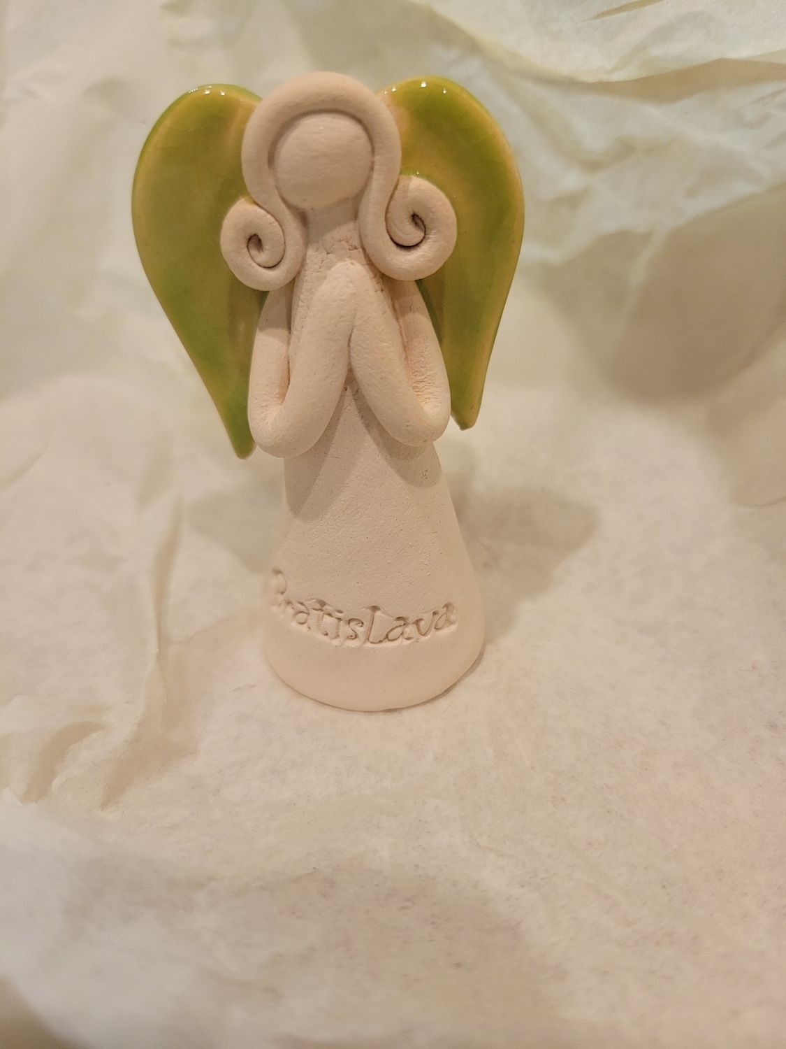 Angel-Clay -made in Bratislava-Slovakia (Lime green)