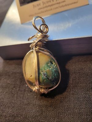 Pendant Chrysocolla - Created by Judy