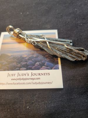 Pendant Black Kyanite (rough)   - Created by JudyWAS$50