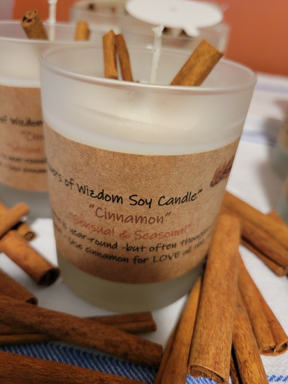Judy&#39;s Soy Candle -Indulgence- Cinnamon (Reg size)