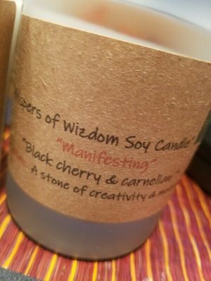 Judy&#39;s Soy Candle -Manifesting -Black Cherry(Regular Size)