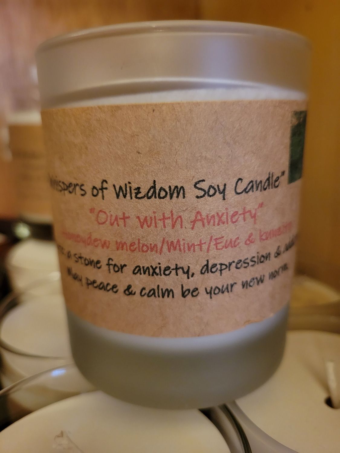 Judy&#39;s Soy Candle -Out with Anxiety-Coconut/Lime (Regular size)
