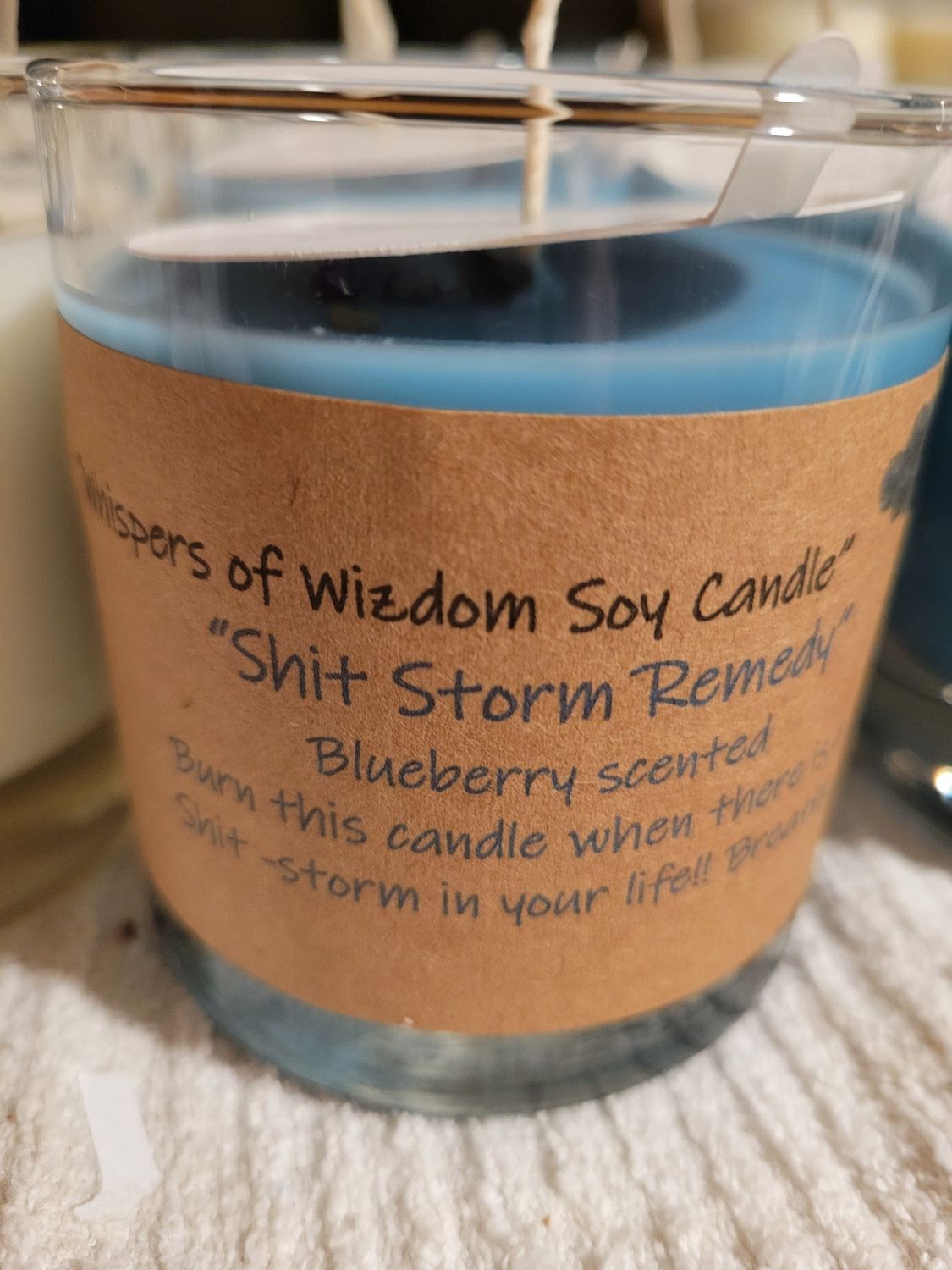 Judy&#39;s Soy Candle -Shit Storm Remedy-Blueberry (regular Size)