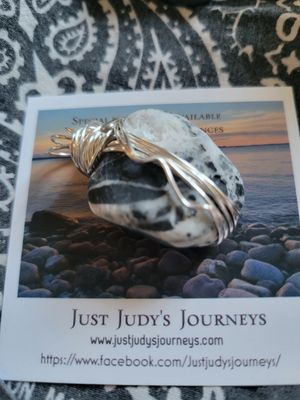 Pendant Ocean Stone (Newfoundland)  - Created by Judy