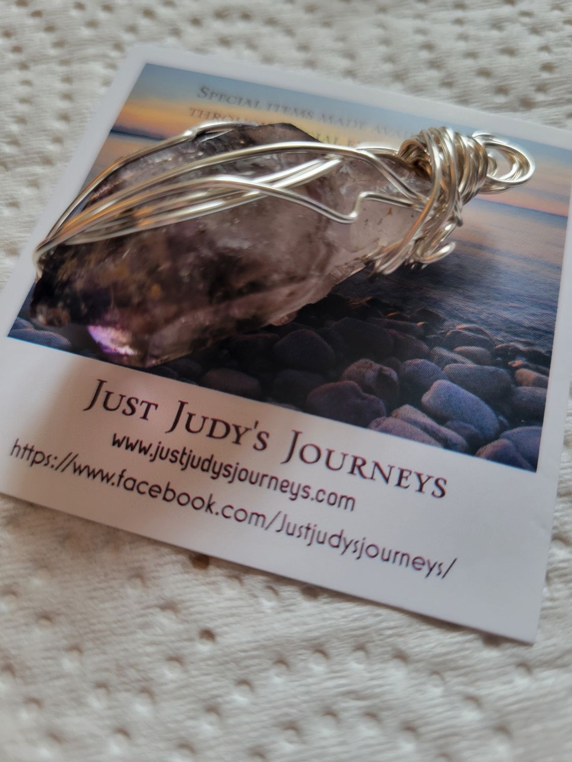 Pendant Zimbabwe Amethyst Point- Created by Judy
