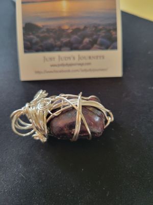Pendant Beautiful Garnet (India)- Created by Judy WAS$100