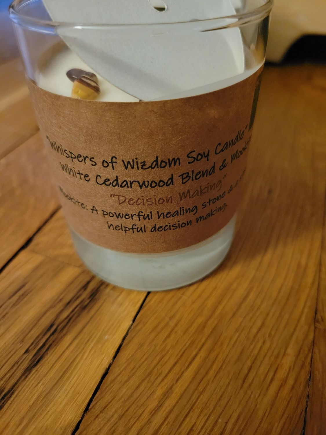 Judy&#39;s Soy Candle -Decision Making-Cedarwood