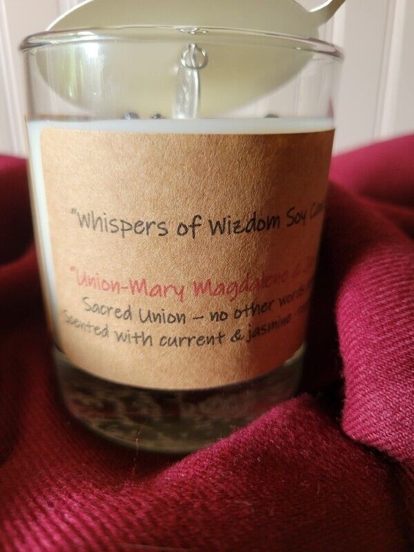 Judy&#39;s Soy Candle -Union/ Mary Magdalene &amp; Jesus/Yeshua