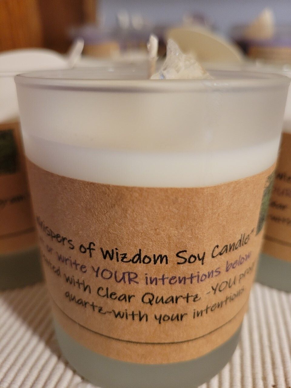 Judy&#39;s Soy Candle -Intentions-Unscented