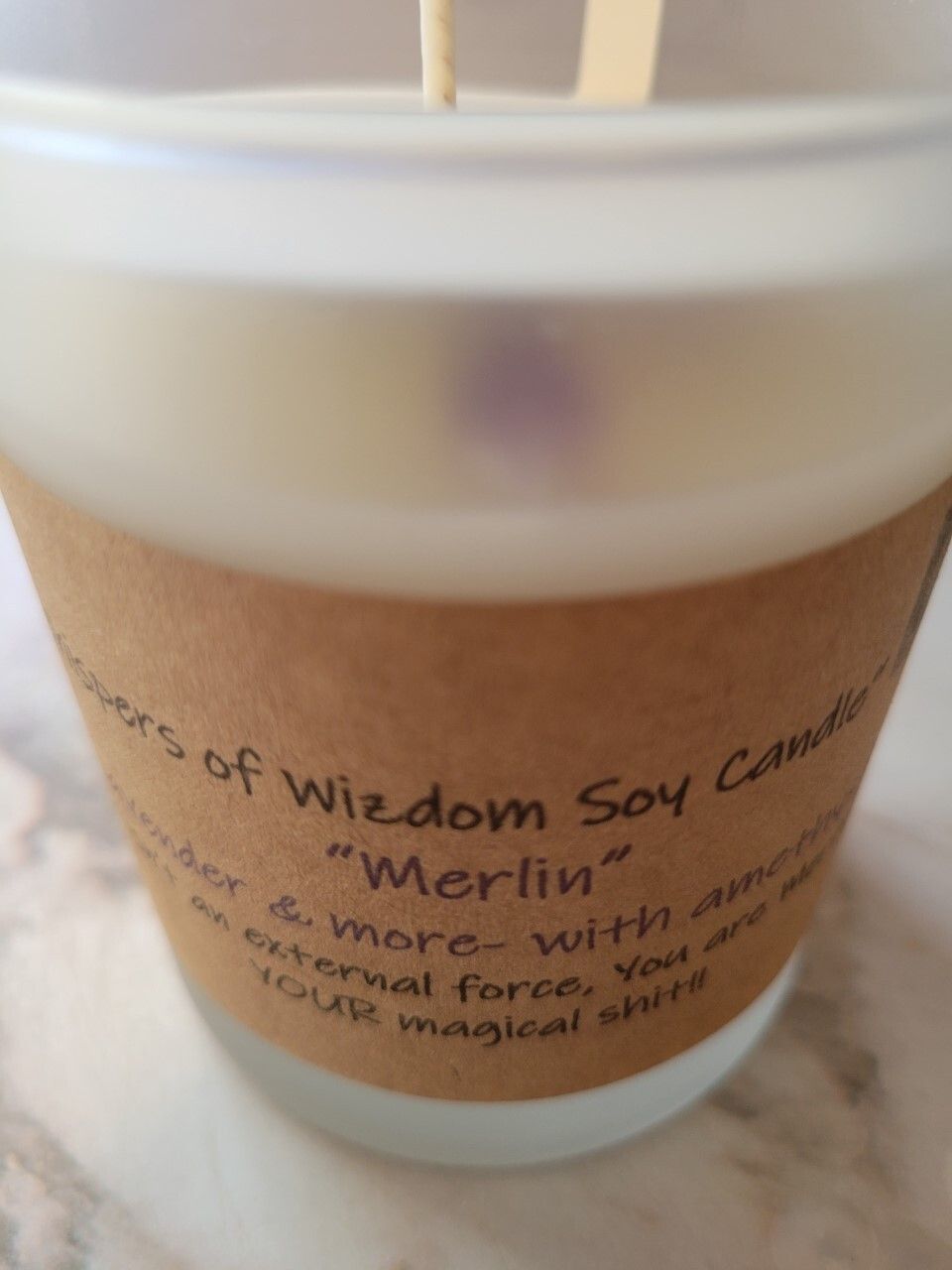 Judy&#39;s Soy Candle - Merlin-Lavender &amp; more.
