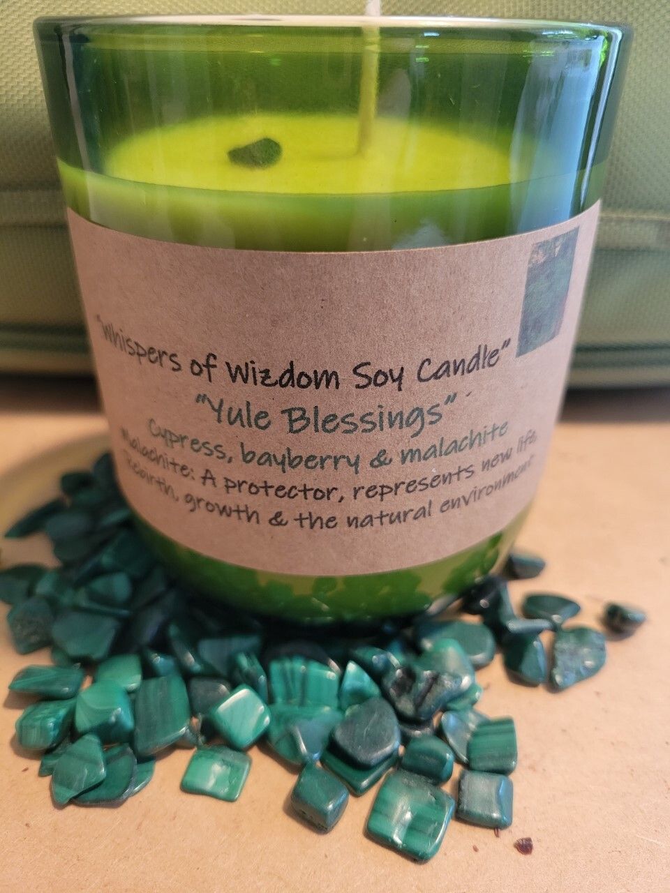 Judy&#39;s Soy Candle -Yule Blessings -Cypress &amp; Bayberry(Large)