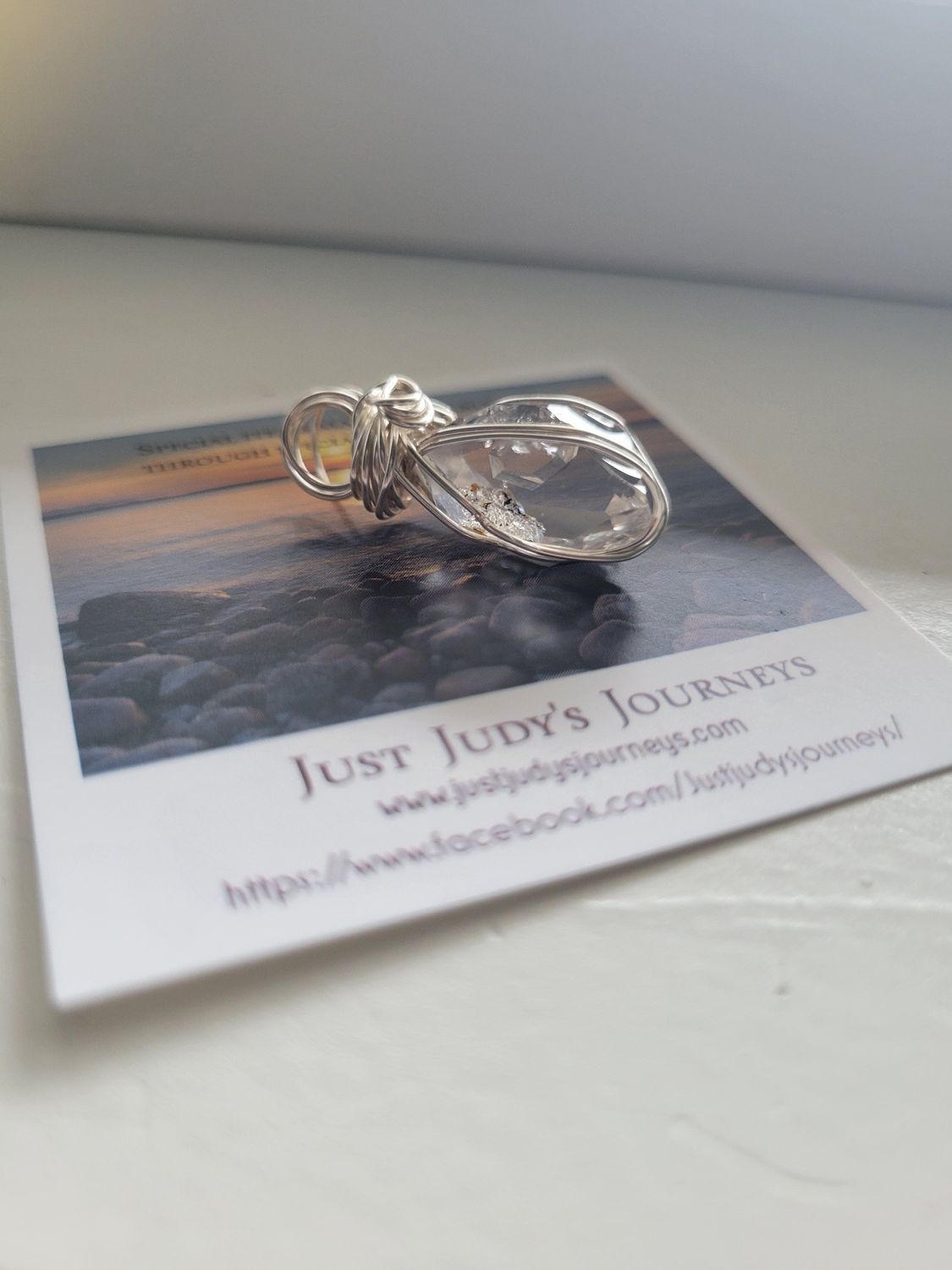 Pendant Herkimer Quartz  - Created by Judy