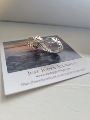 Pendant Herkimer Quartz  - Created by Judy