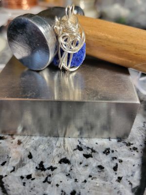Pendant Blue Azurite - Created by Judy