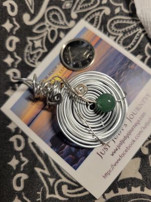 Pendant Wired Labyrinth-Abundance &amp; ProsperityWAS$50