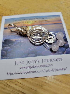 Judy's Hand-Designed Pendants- Not So Perfectly-Perfect with Rose Quartz Beads WAS $48