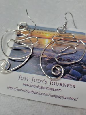 Judy's Hand-Designed Earrings- Not So Perfectly-Perfect-Squiggles (Go with the Flow)