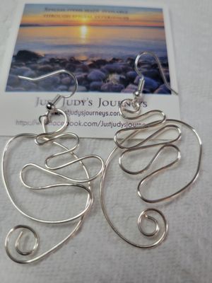 Judy&#39;s Hand-Designed Earrings- Not So Perfectly-Perfect-Squiggles (Go with the Flow)