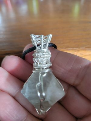 Pendant Green Flourite Octahedron - Created by Janelle