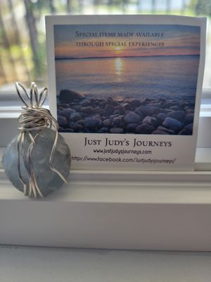 Pendant Blue Celestite-Smooth - Created by Judy