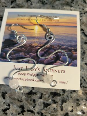 Judy&#39;s Hand-Designed Earrings- Not So Perfectly-Perfect -S&#39; Sacred- &amp; wear in honor/memory of a loved one with the Letter S -as their Initial