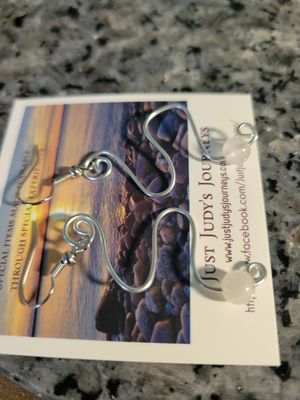 Judy's Hand-Designed Earrings- Not So Perfectly-Perfect -S' Sacred- &amp; wear in honor/memory of a loved one with the Letter S -as their Initial
