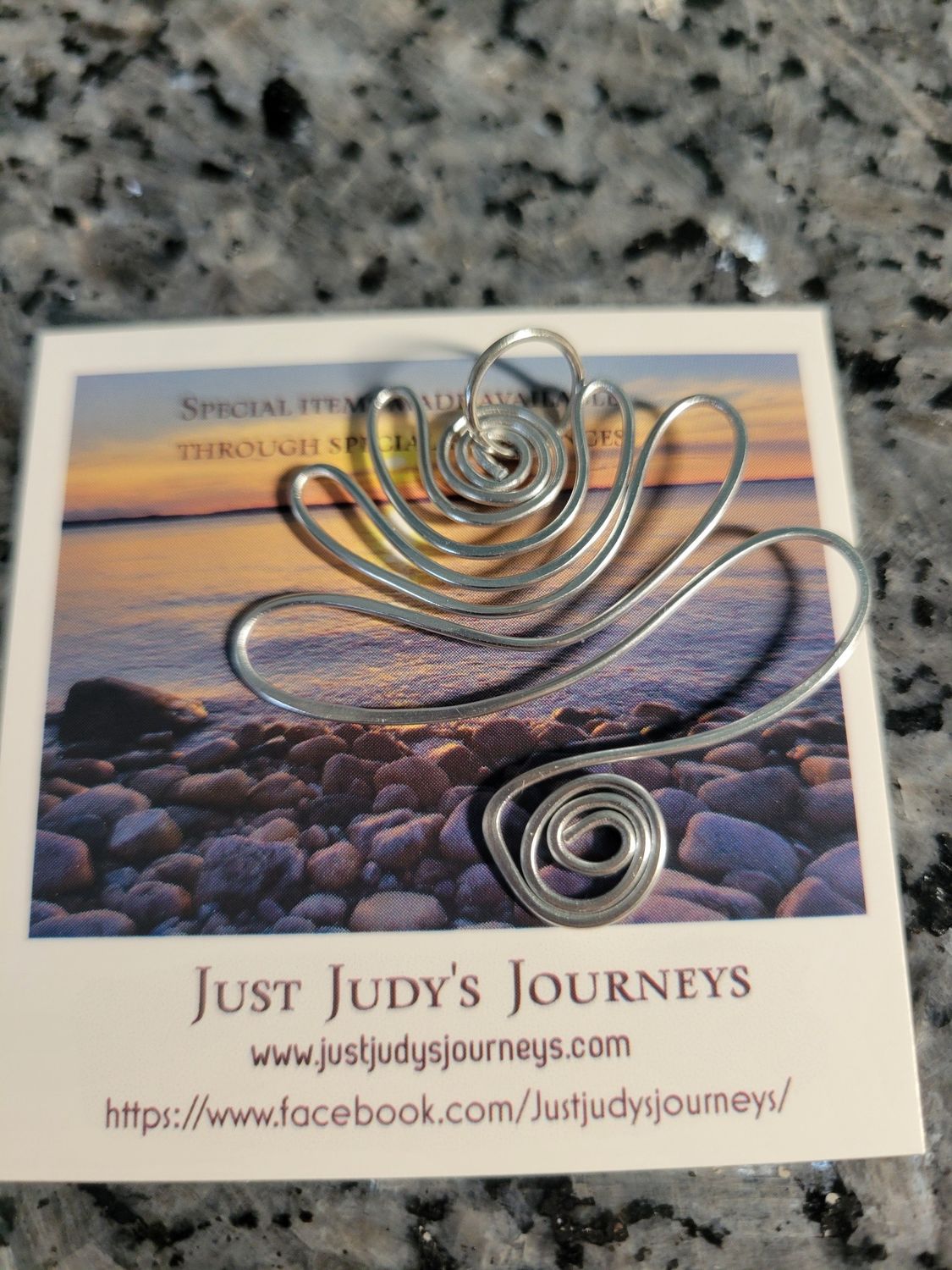 Pendant Wired Lotus- You are Strong Like the Lotus.