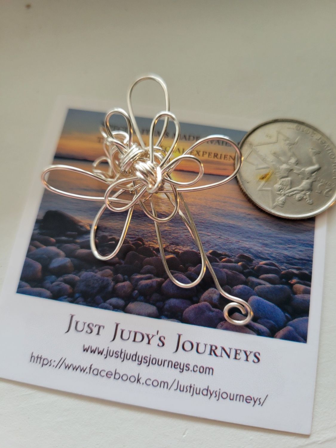 Pendant Flower Petals-Blossom on your own Time - Created by Judy