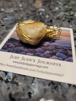 Pendant Ocean Stone (Newfoundland)  - Created by Judy