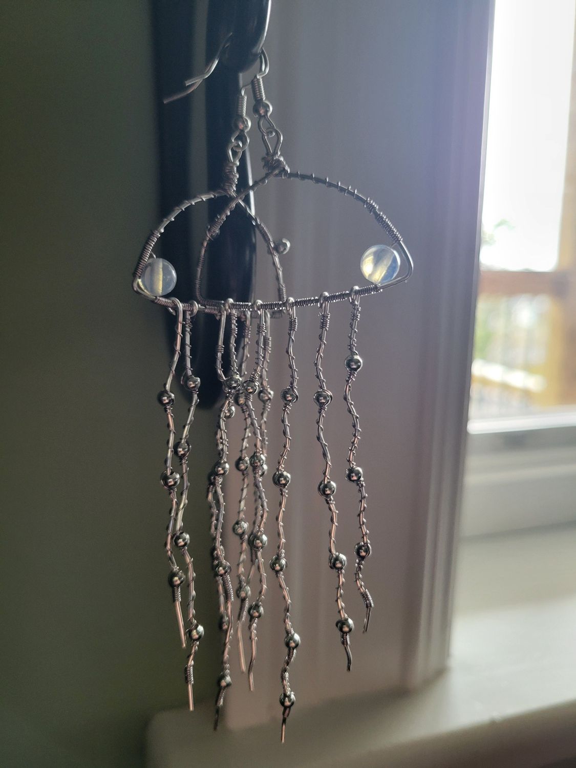 Earrings  Long Jellyfish - Created by Janelle