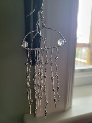 Earrings  Long Jellyfish - Created by Janelle
