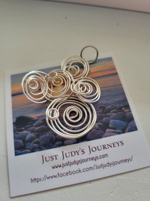 Pendant Just- Wired -Life is maze of Layers- Created by Judy