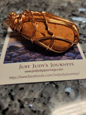 Pendant Ocean Clay - Add essential oil (if you wish) (Newfoundland) - Created by Judy