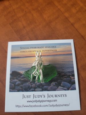 Pendant Green Ocean Glass (Newfoundland) - Created by Judy