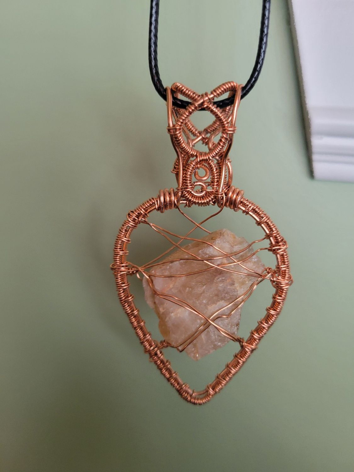 Pendant Hematoid Quartz/Copper- Created by Janelle